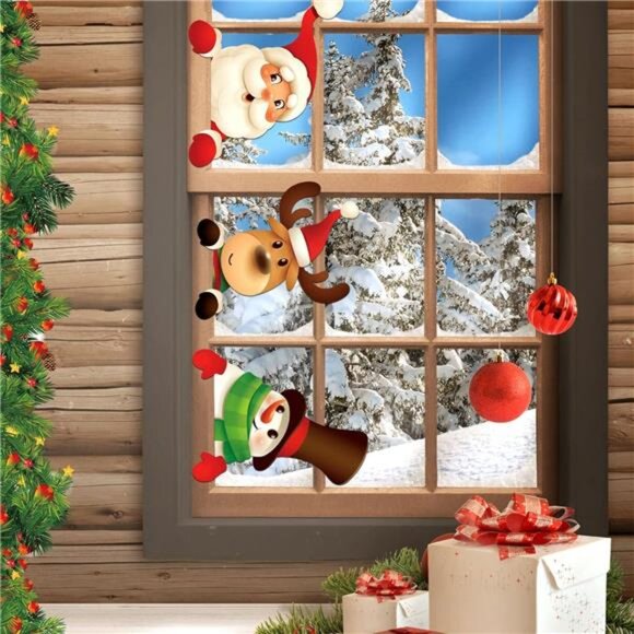 5 Pieces Christmas Fence Peeker Decoration Peeking Christmas Yard - Picture 3 of 8